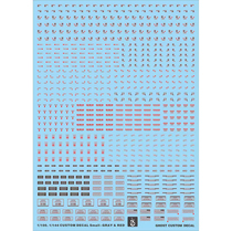 (Inflammatory) 1:100 144 GHOST version of cautionary labeling (generic ID) fluorescent water patch (black red)