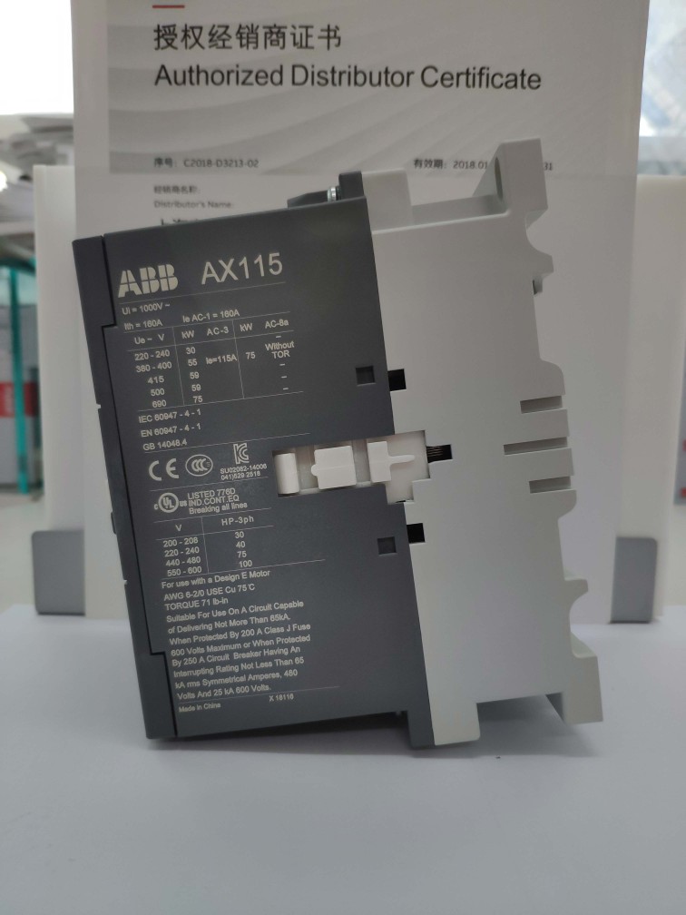 ABB交流接触器AX115-30-11 115A AX系列 ABB新款替代A110D-30-11-图2