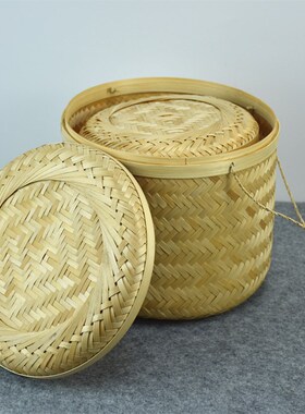 纯手工竹编茶叶罐茶筒七子饼小茶