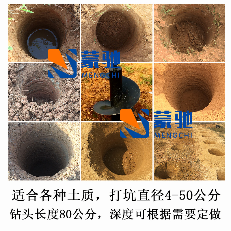 大功率电杆打洞机打桩打坑机小型农用栽种树挖土钻地机地钻挖坑机