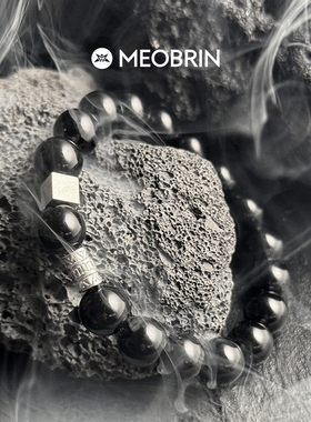 黑曜石手链男款情侣手串简约礼物