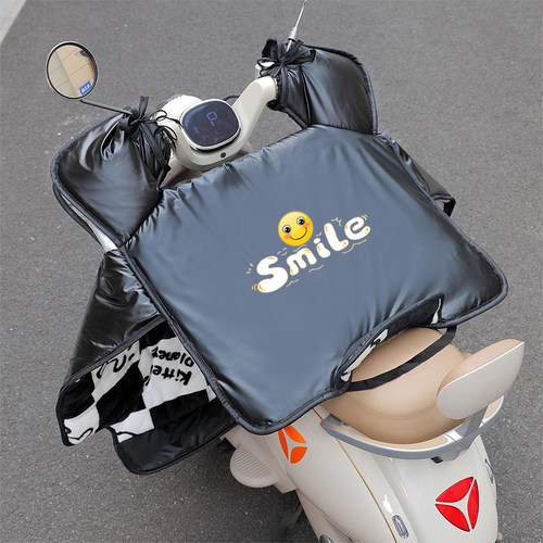 电动车挡风被冬季加绒加厚男女电瓶摩托车防水防风罩保暖御寒通用 - 图2