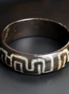 至纯风天珠古玩结缘手镯