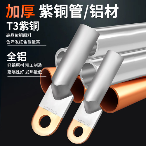 铜铝鼻DTL接线铜铝线鼻子接头铜铝过渡连接10/16/25/35/50/95/120 - 图2