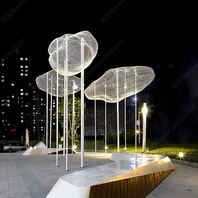 不锈钢镂空云朵雕塑乡村景观铁艺编织工艺品摆件户外园林装饰美陈,淘宝优惠券,粉丝福利购,淘宝优惠卷