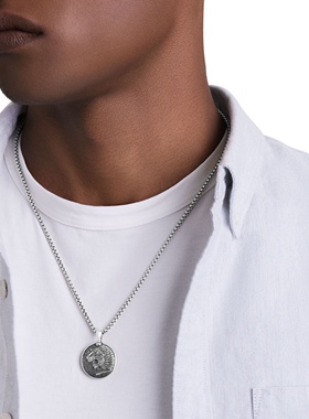 简约百搭时尚个性纯银单吊坠