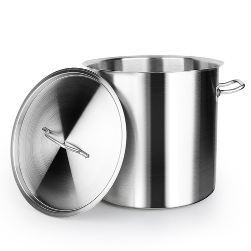 加厚不锈钢煮奶茶桶带盖汤桶商用长奶桶豆花桶电磁炉煮茶器煮面锅 - 图3