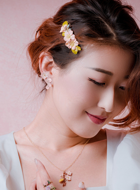 palnartpoc可爱甜美ins小花耳钉