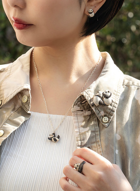 PalnartPoc日本手作熊猫戒指