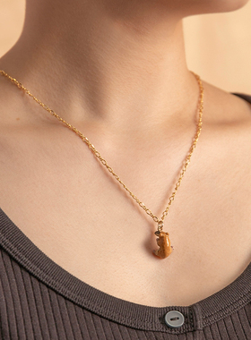 palnartpoc仓鼠立体女温柔项链