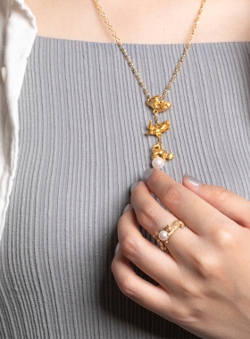 Palnartpocx4F落地猫咪项链