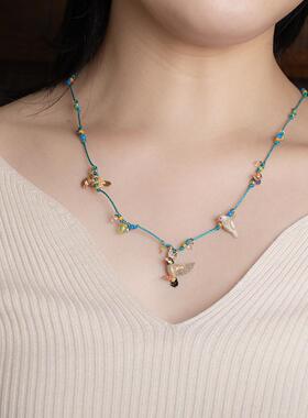 PalnartPoc可爱文鸟项链