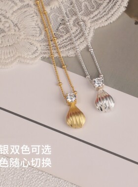 abyb charming 奶油泡芙项链金银复古原创设计首饰百搭日常通勤
