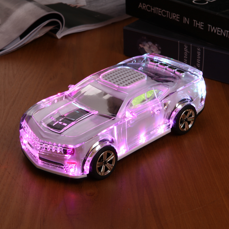 hny影音旗舰店hny WS-380车模无线蓝牙多音箱功能迷你音响七彩发光家用重低音炮小钢炮2