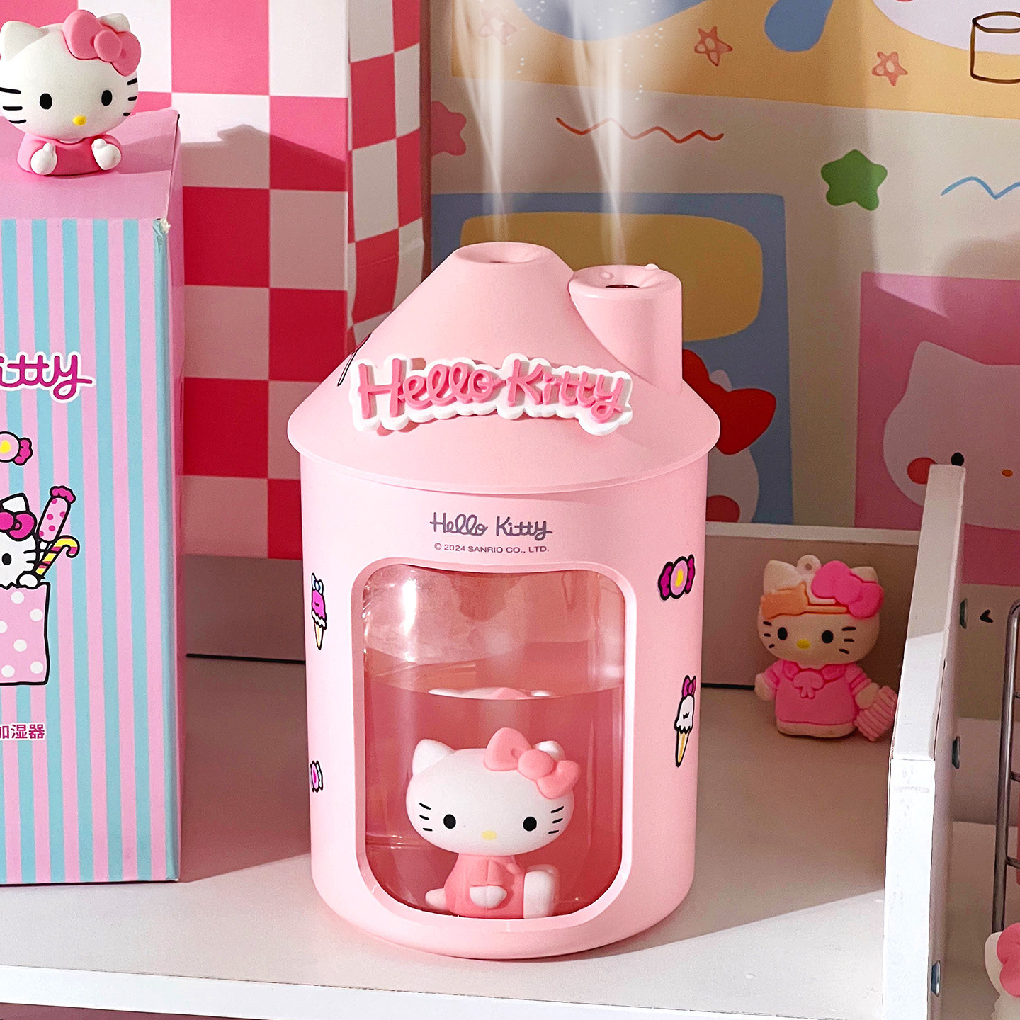 生日礼物女生女朋友送闺蜜实用高级感学生中高考HelloKitty加湿器