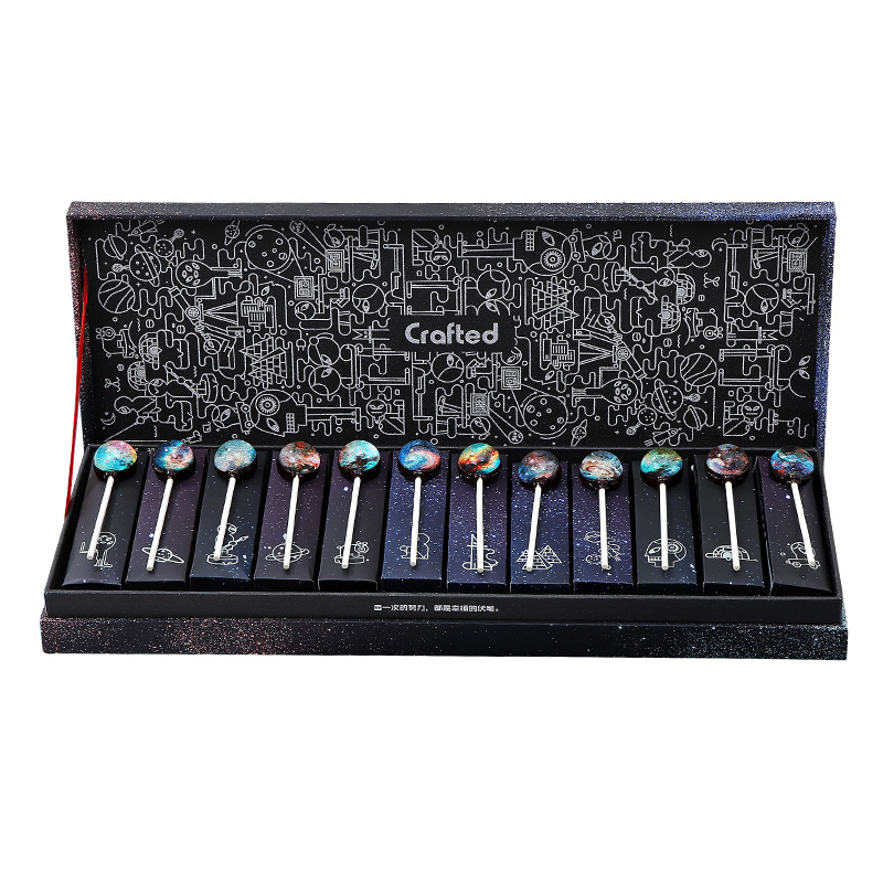 crafted旗舰店六一儿童节小礼物星空创意crafted网红棒棒糖礼盒装糖果61零食糖0