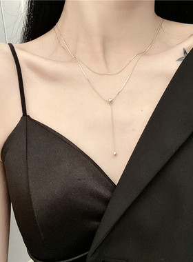 百搭冷淡风双层项链网红同款
