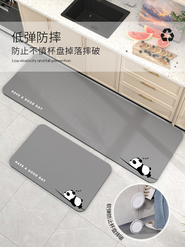 厨房地垫防滑防油可擦免洗硅藻泥吸水垫卡通防水防脏脚垫耐脏地毯,淘宝优惠券,粉丝福利购,淘宝优惠卷