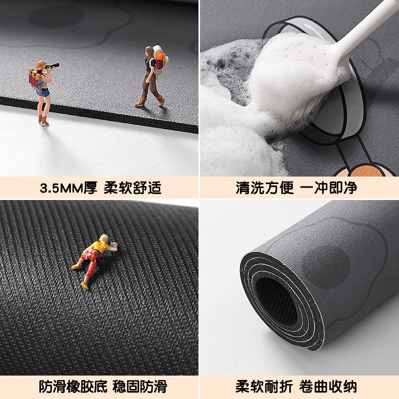 厨房专用地垫防滑防油硅藻泥吸水垫耐脏脚垫可擦免洗防水防脏地毯,淘宝优惠券,粉丝福利购,淘宝优惠卷