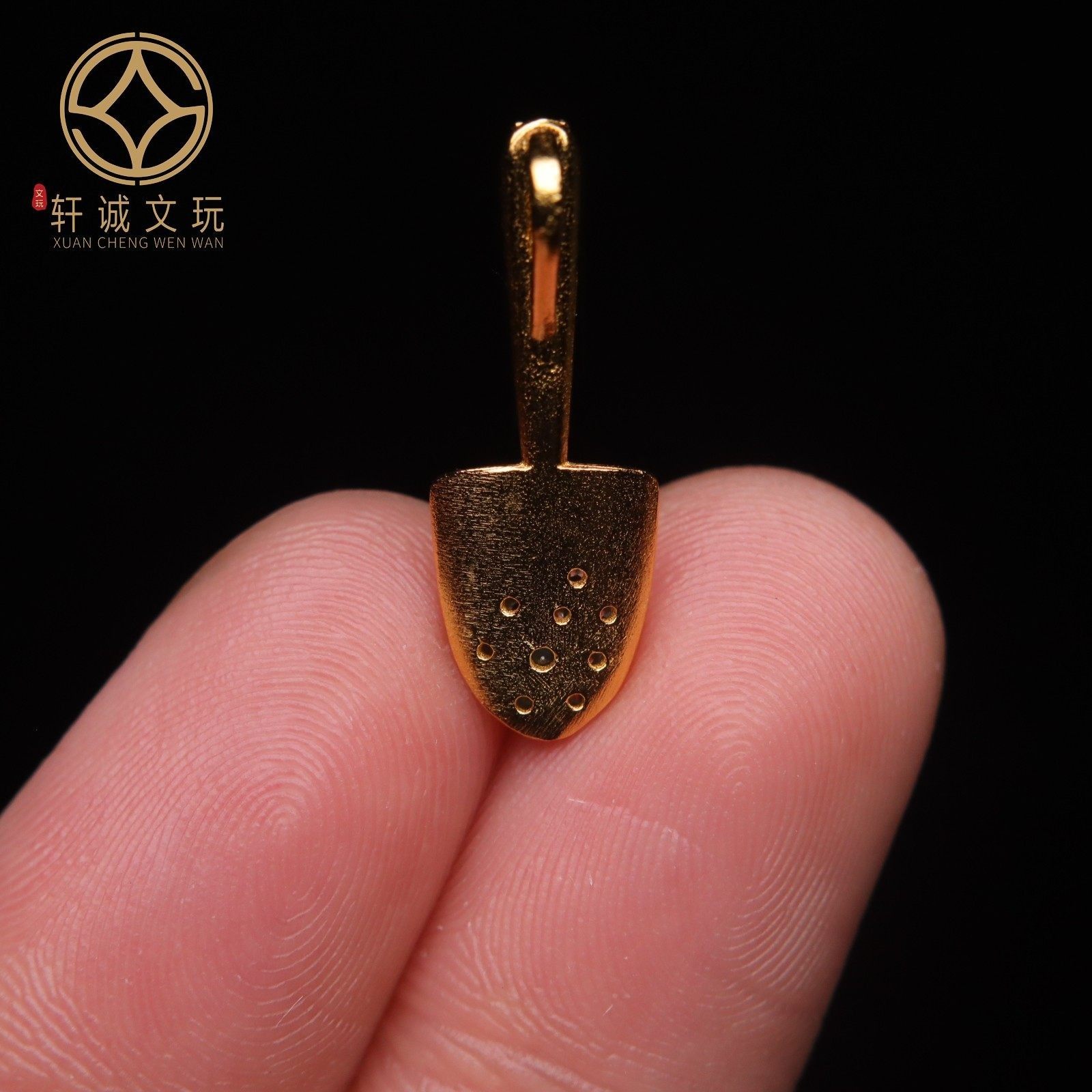 原创925银镀金金铲铲卡子吊坠腰珠隔珠手工串珠diy文玩配饰配件,淘宝优惠券,粉丝福利购,淘宝优惠卷