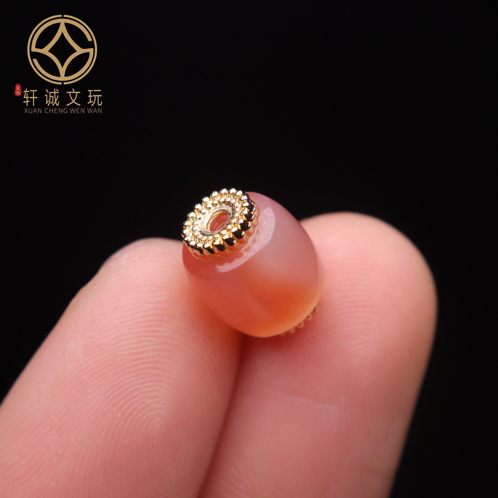 古法金镶嵌桶珠南红粉玛瑙鼓珠散珠DIY配饰手串手链吊坠108配珠,淘宝优惠券,粉丝福利购,淘宝优惠卷