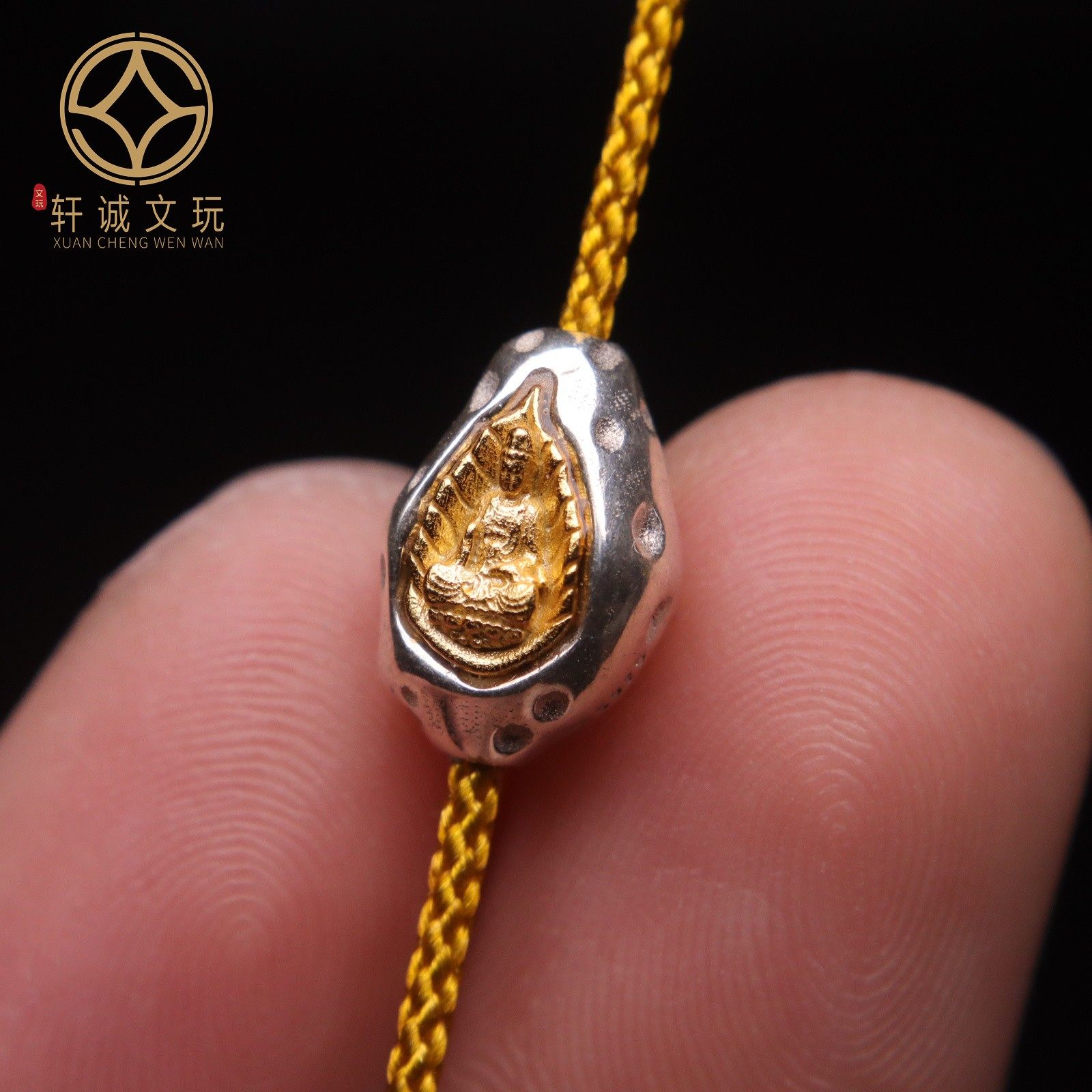 原创925银镀金观音菩萨桶珠腰珠隔珠手工串珠编绳diy文玩配饰,淘宝优惠券,粉丝福利购,淘宝优惠卷