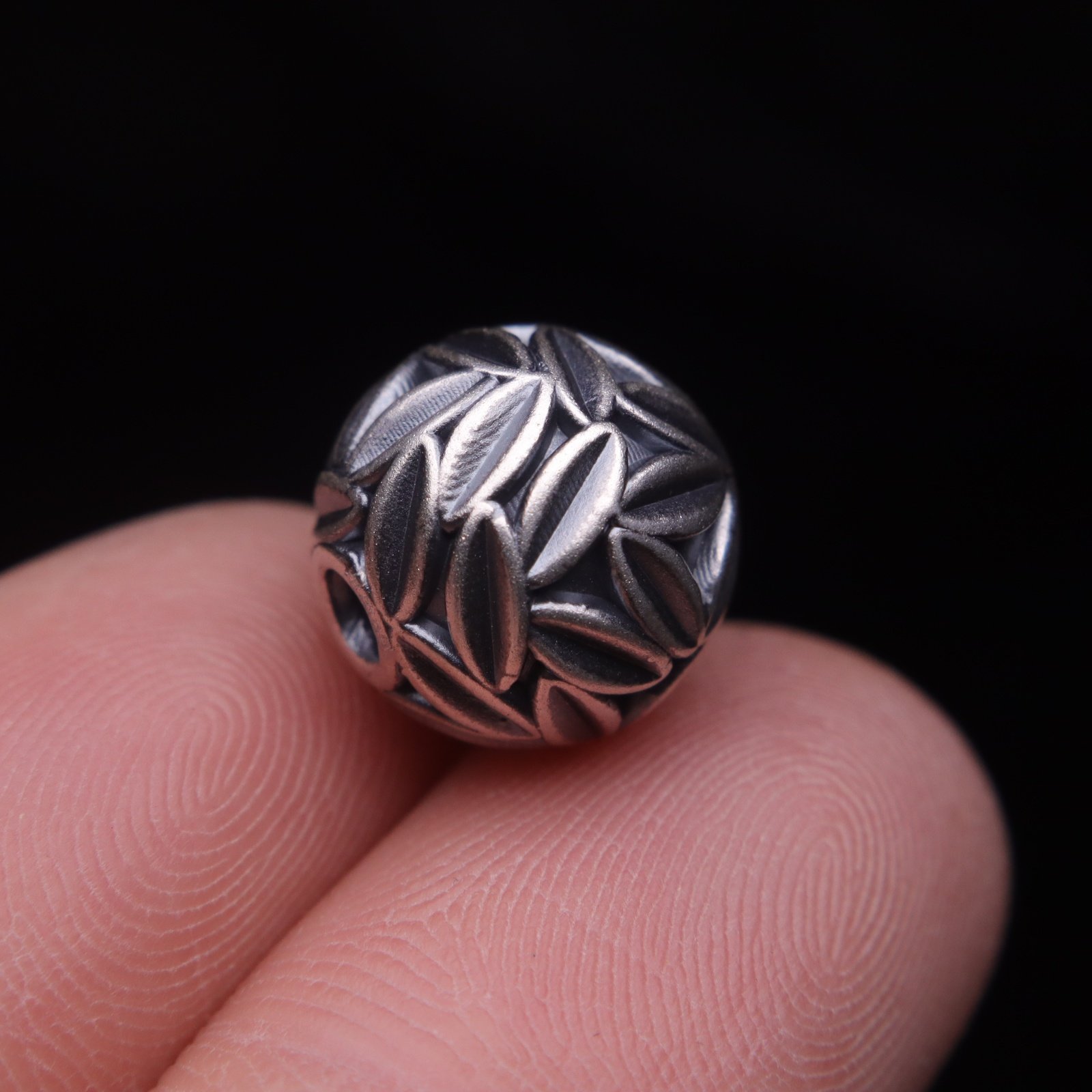 原创足银999百花珠顶腰珠隔珠菩提手串手工串珠编绳diy文玩配饰,淘宝优惠券,粉丝福利购,淘宝优惠卷