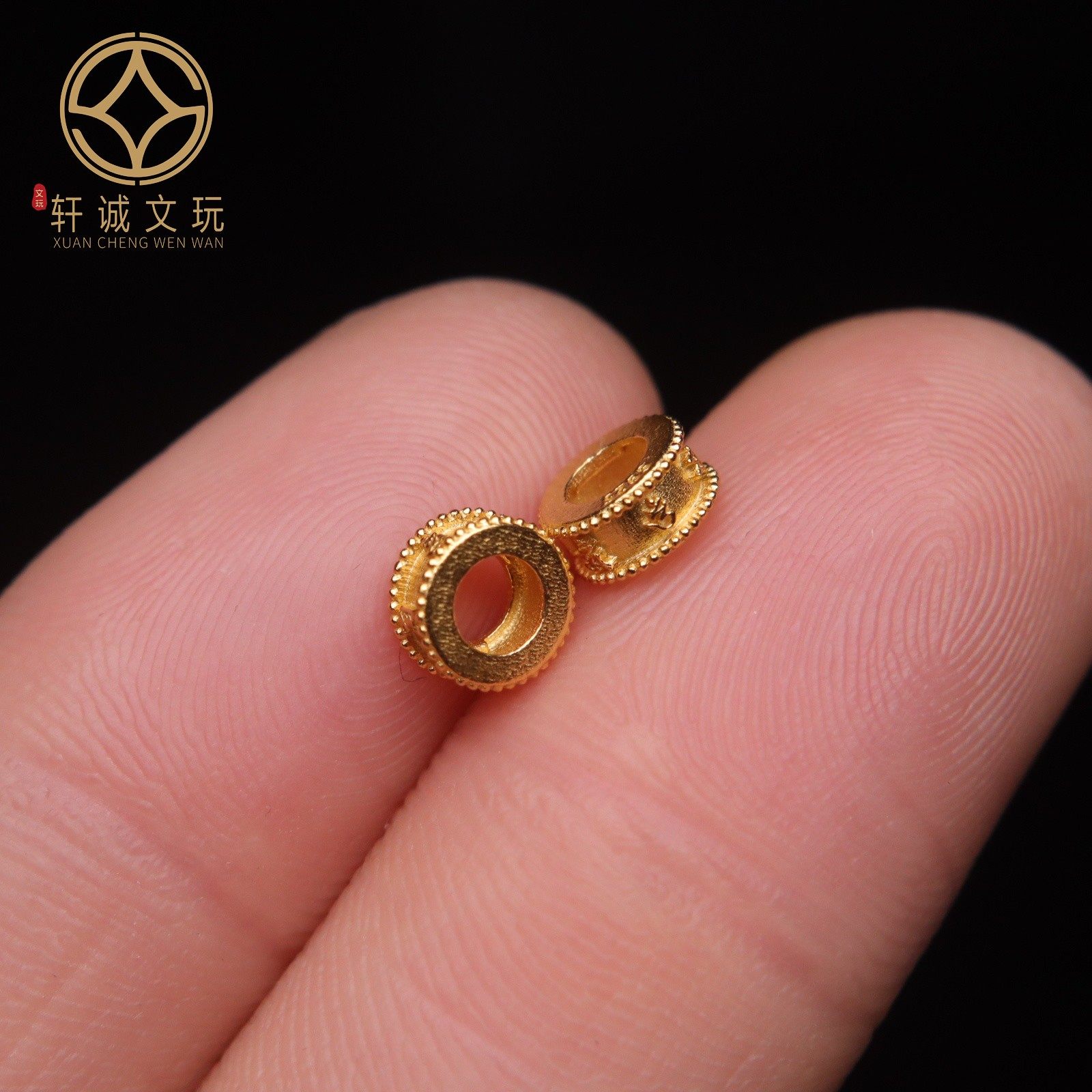 原创纯银925镀金六字真言大孔隔片垫片隔珠长串串珠diy文玩配饰,淘宝优惠券,粉丝福利购,淘宝优惠卷