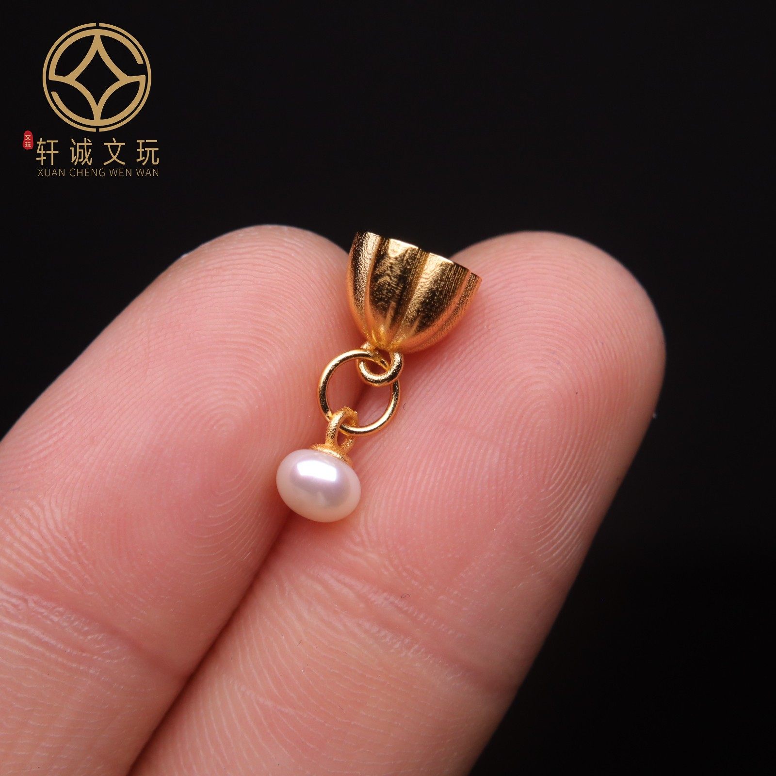 原创925银镀金莲花莲子珍珠圆珠隔珠手工串珠编绳diy文玩配饰珠,淘宝优惠券,粉丝福利购,淘宝优惠卷