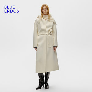 【100%山羊绒】BLUE ERDOS冬羊绒围巾保暖三角巾披肩B256R0001