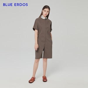 BLUE ERDOS女装 春夏休闲气质舒适圆领短袖女连体服