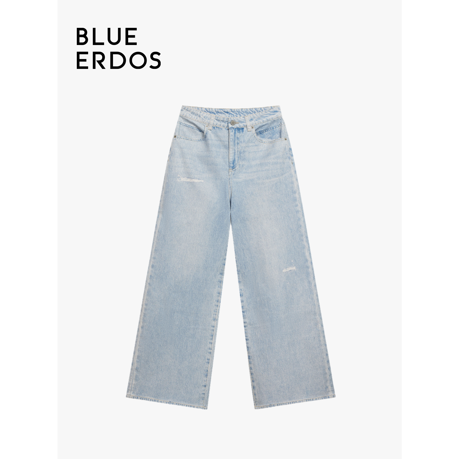 【ANOTHER DENIM】BLUE ERDOS24春夏新款仿牛仔阔腿裤B245M3020 - 图3