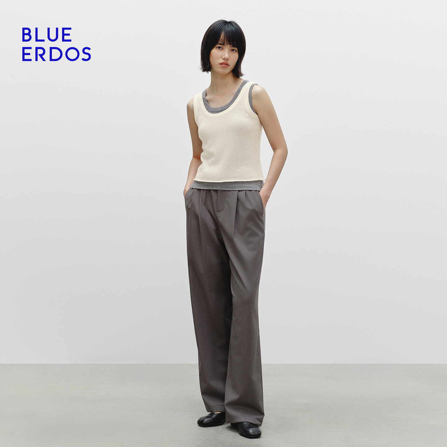 【孙千同款】BLUE ERDOS冬季新品空气羊绒圆领内搭打底背心吊带,淘宝优惠券,粉丝福利购,淘宝优惠卷