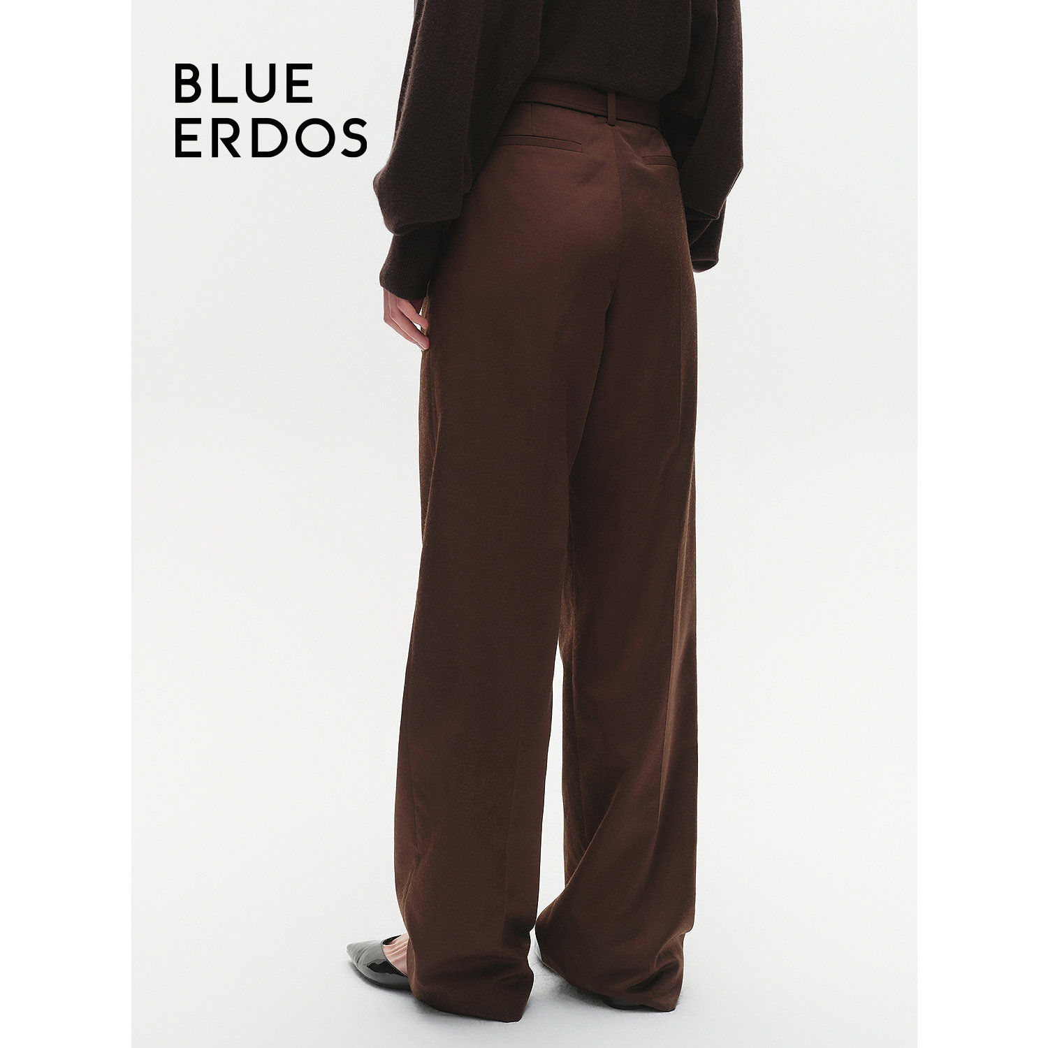 【大乐严选】7号BLUE ERDOS宽松直筒西装裤女B246M1010,淘宝优惠券,粉丝福利购,淘宝优惠卷