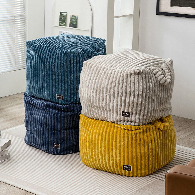 闲置旧衣服收纳袋沙发矮凳客厅坐墩脚踏可坐式懒人衣物收纳储物凳,淘宝优惠券,粉丝福利购,淘宝优惠卷