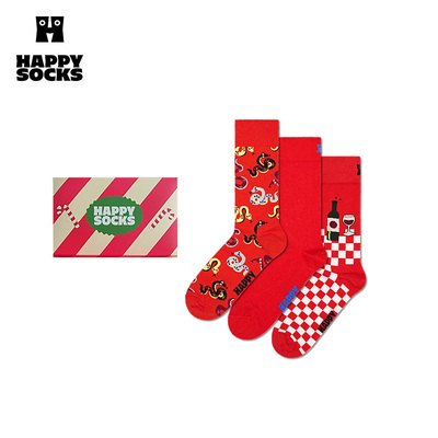 HappySocks蛇年新年款中筒袜礼盒