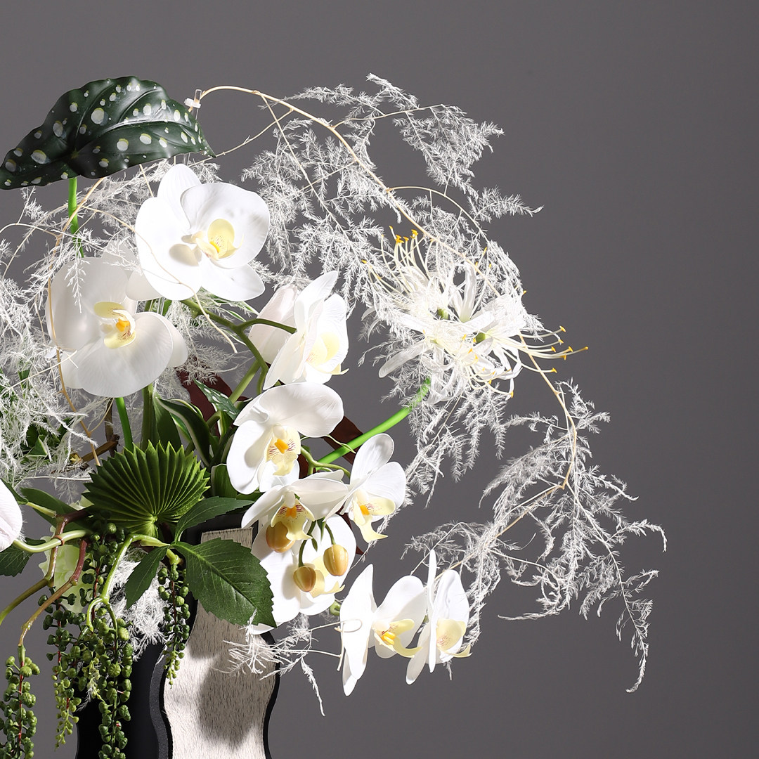 妖及现代轻奢简约马毛花器花艺 样板间民宿酒店玄关茶几花瓶摆件,淘宝优惠券,粉丝福利购,淘宝优惠卷