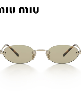 MIUMIU缪缪复古无框老钱风太阳镜