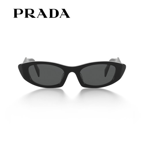 PRADA普拉达新款太阳镜男女个性潮流窄框修颜未来感墨镜0PR B16SF - 图1