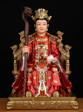 玉皇大帝王母娘娘佛像家用佛堂供奉玉帝王母像体真身树脂神像摆件