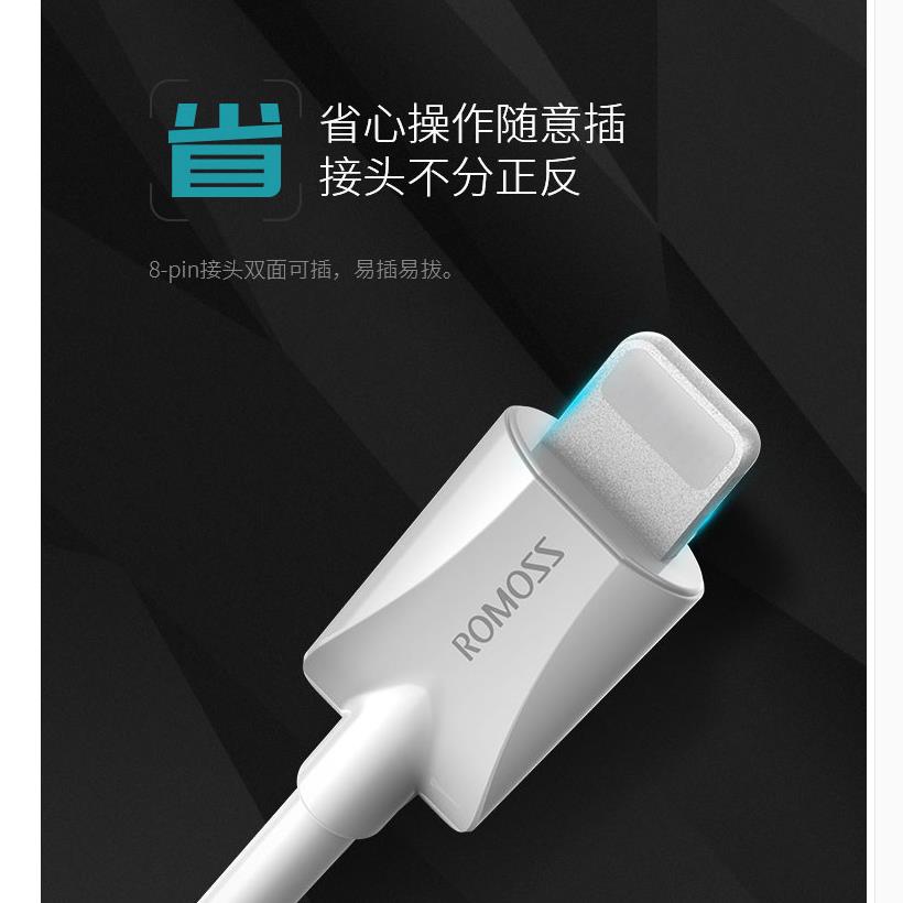 罗马仕数据线iPhone14/6s/11/7/8/x快充手机线11通用ipad数据线正品单头12闪充xr充电线器XS1米冲电线加长 - 图1