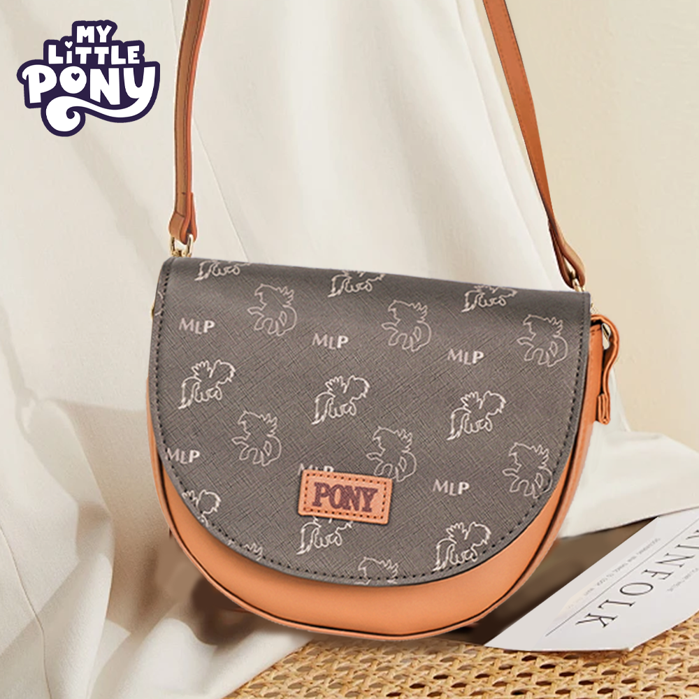 Pinky小马宝莉马鞍包女斜挎包时尚单肩斜挎学生通勤包新年礼物 - 图2