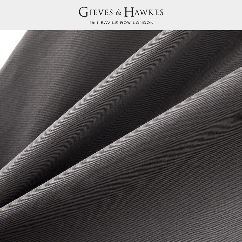 GIEVES&HAWKES/君皇仕GH男士棉质直筒休闲裤商务长裤 G4561EI021 - 图3