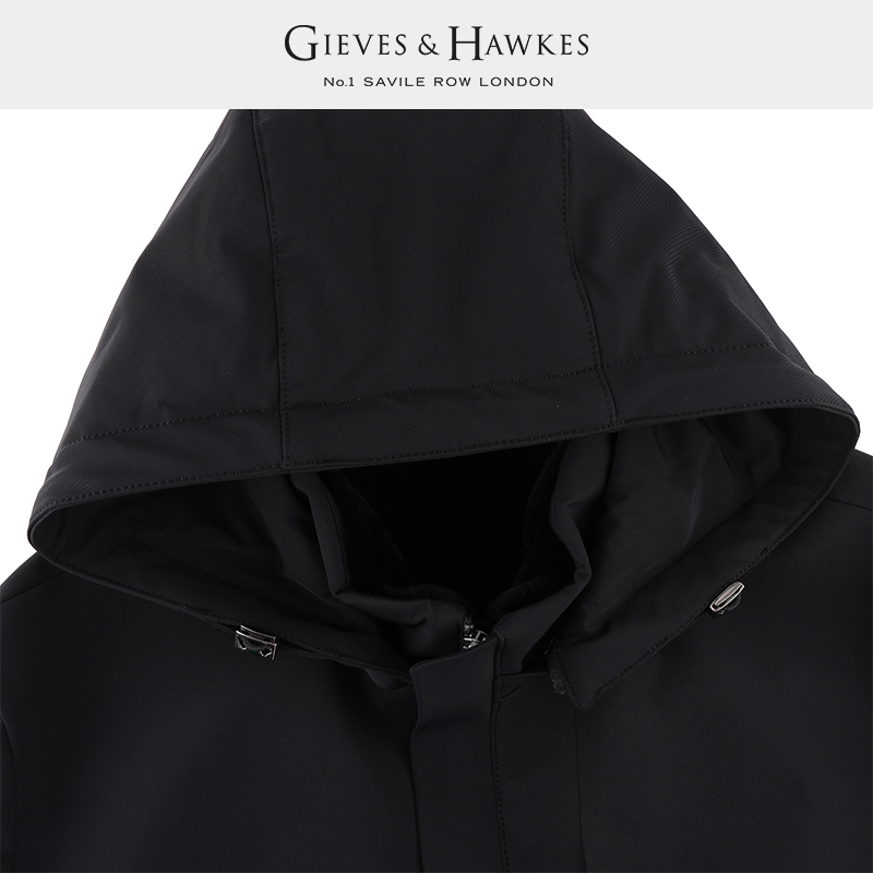 GIEVES&HAWKES/君皇仕GH君皇仕貂绒内胆可脱卸连帽夹克G4660EI021 - 图1