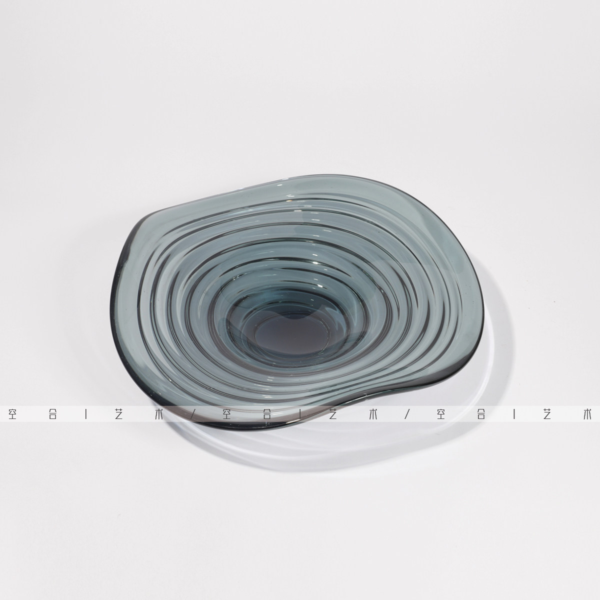 空合琉璃炫彩轻奢果盘客厅售楼处样板间茶几餐厅透明螺纹托盘摆件,淘宝优惠券,粉丝福利购,淘宝优惠卷