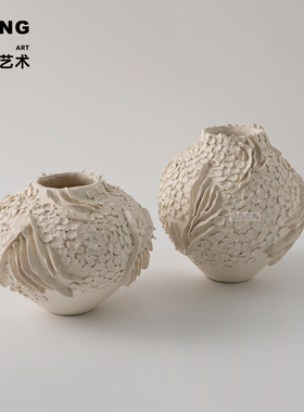 空合侘寂风景德镇陶瓷花瓶