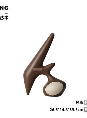 空合现代轻奢卡通陶瓷雕塑摆件