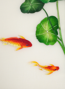 精细1到4丝纯手工苏绣画床头清汽