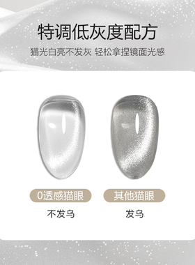 恩妮诗0底色爆闪白开水猫眼