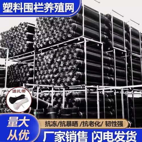 塑料网格防护网养鸡围栏网塑料加厚圈玉米网家用户外鱼塘围挡护栏 - 图0